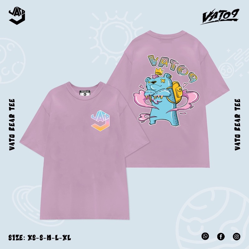 Áo thun nam nữ, áo phông Văn Toàn VATO9'S ZONE Vato Bear Tee