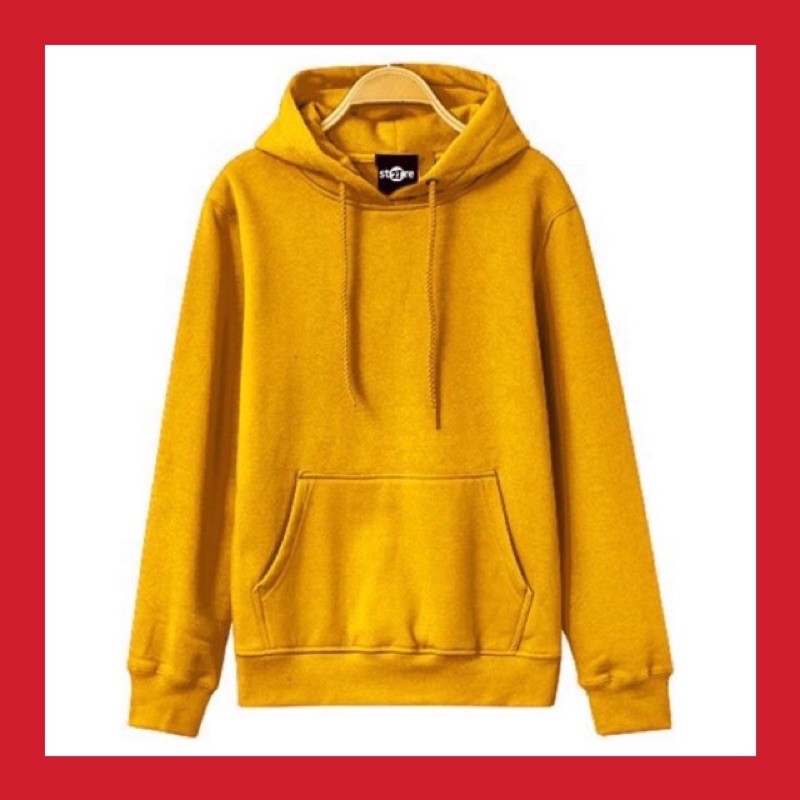 Áo Hoodie♥️FREESHIP♥️Nỉ Trơn Unisex -Màu Vàng