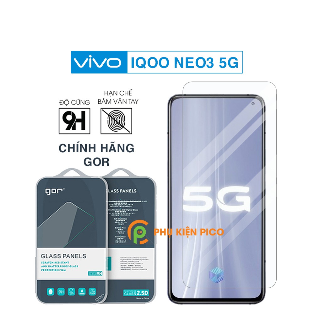 Kính cường lực Vivo iQOO Neo3 5G full màn hình chính hãng Gor - Dán màn hình Vivo iQOO Neo3 5G