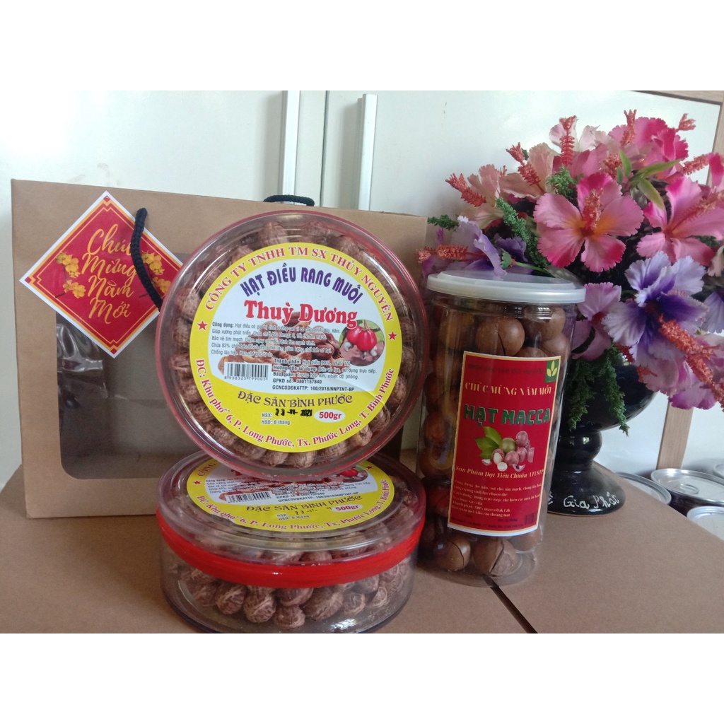 [Hộp Quà Tết] Combo Hộp Quà tết đẹp, sang trọng đủ các loại hạt để lựa chọn: hạt macca, dẻ, hạnh nhân, điều, bánh hạt .. | BigBuy360 - bigbuy360.vn
