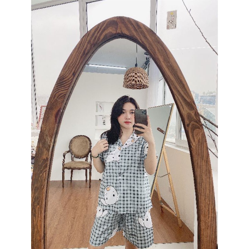 Pijama Hàn Quốc Hình Cute Tay Ngắn Quần Ngắn Đủ Size - Bộ ngủ Couple Full size | BigBuy360 - bigbuy360.vn