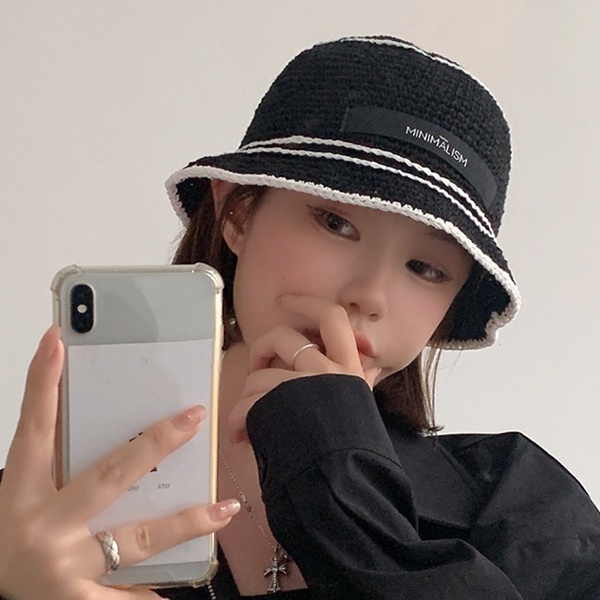 Mũ Bucket Đan Tay Phong Cách Hàn Quốc Cho Nam Nữ