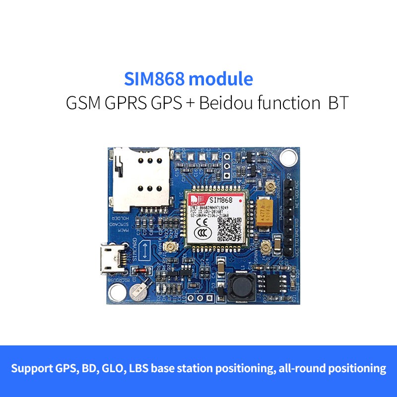 Bảng Mạch Sim868 Gsm Gprs Gps Bluetooth Mini Sim868 Dành Cho Arduino Stm32 C51