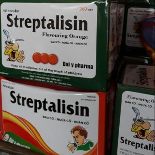 Kẹo ngậm ho thông họng streptalisin 200 viên