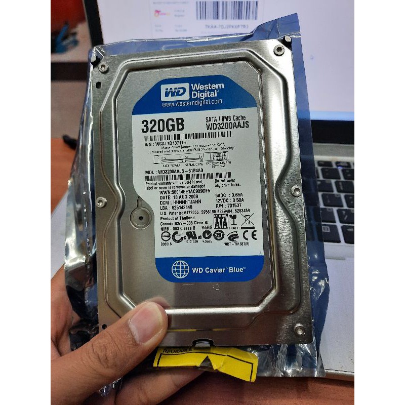 Ổ Cứng Ngoài 320gb 3.5 Inch Sata Wd Cho Pc / Máy Tính