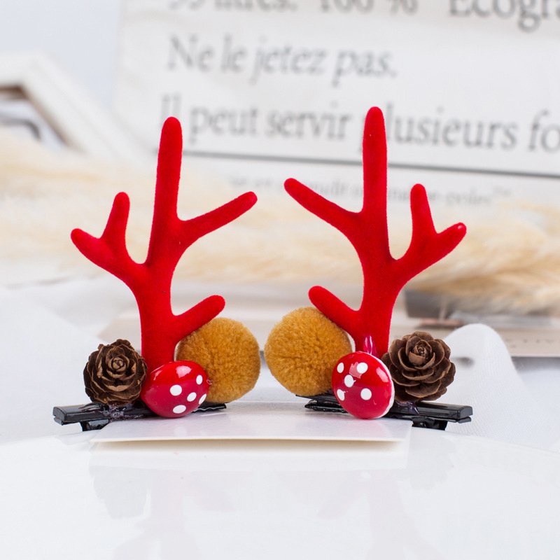 Kẹp Tóc Noen Cho Bé - Kẹp Tóc Tuần Lộc Đấng Yêu - GIAO NGẪU NHIÊN