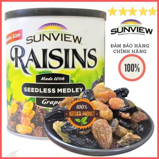 Nho Khô Mỹ Sunviews Raisins Hộp 425G Không Hạt Siêu Ngon