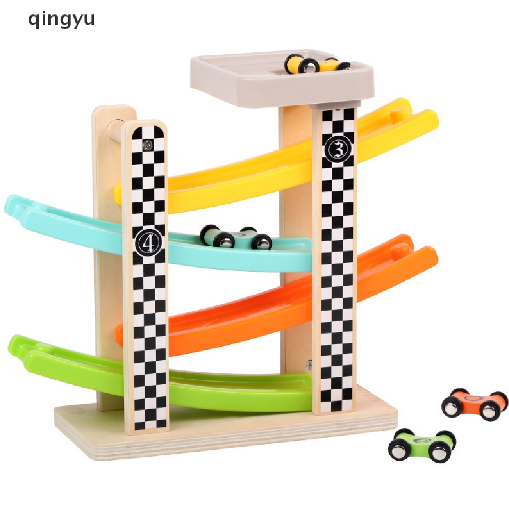 Bộ 4 Mô Hình Xe Scooter Mini Kéo Sau Lưng Trang Trí Cho Bé