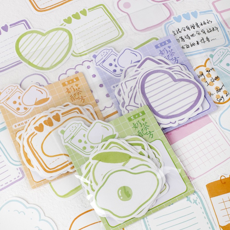 Set 30 Tờ Giấy Ghi Chú Họa Tiết Dễ Thương Tiện Dụng