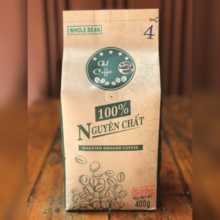 Cà phê GU Coffee - Mã số #4 - Gói 500g Nguyên Hạt