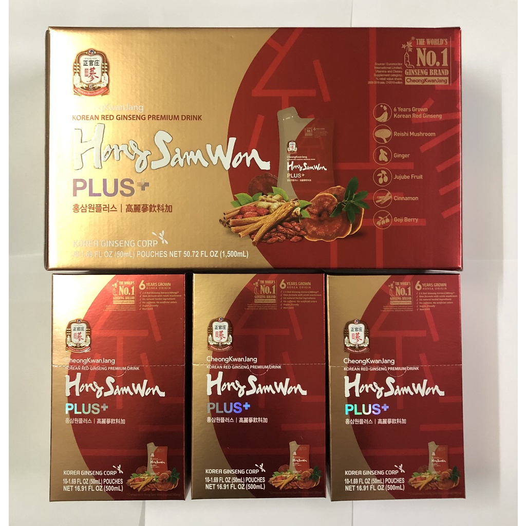 ￼Nước Hồng Sâm Hong Sam Won Plus+ Cheong Kwan Jang 30 gói 50 ml