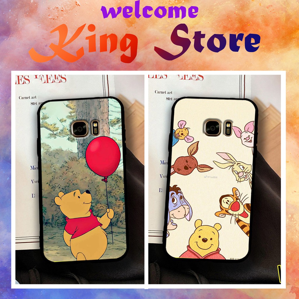 Ốp lưng Samsung S6/S6 Edge/S7/S7 Edge in hình Gấu Pooh  siêu đẹp, độc, lạ_KINGSTORE.HN_Ốp SS S6/S6E/S7/S7E