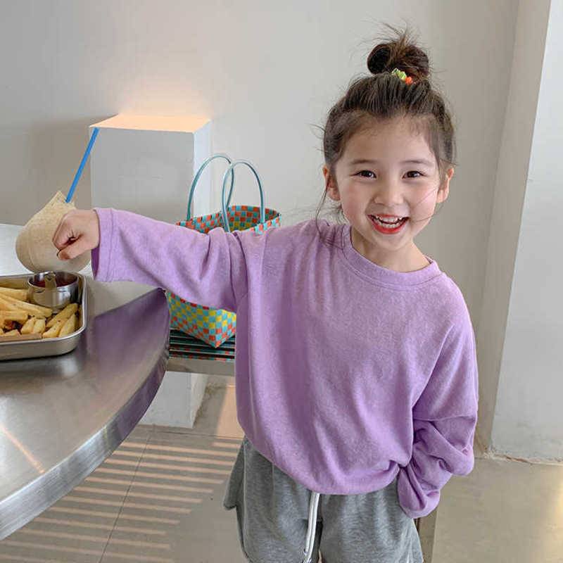 Áo Thun Mỏng Tay Dài Chống Nắng Dáng Rộng Màu Kẹo Thời Trang Mùa Hè Dành Cho Trẻ Em