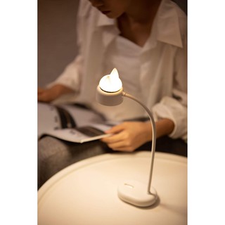 Đèn mèo đọc sách màu hồng