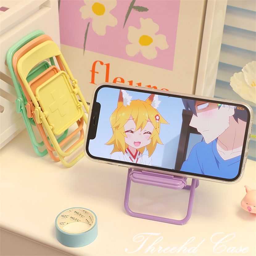 Giá Đỡ Điện Thoại Hình Búp Bê Hoạt Hình Dễ Thương Cho iPhone