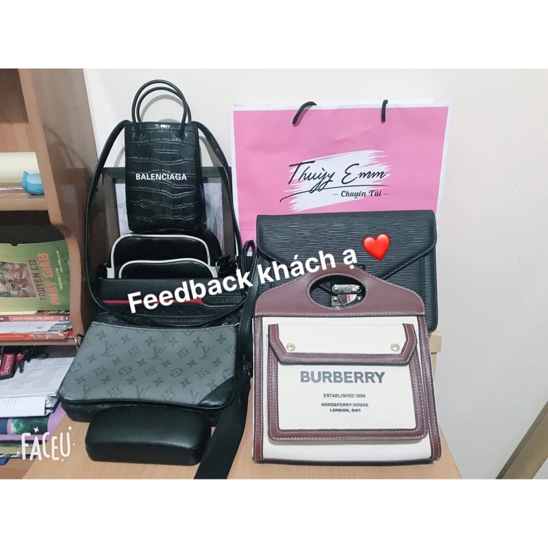 Túi Burberry Ngọc Trinh bbr pocket hot hit fullbox chuẩn xịn size 24