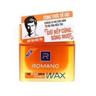 Sáp tạo kiểu tóc Romano Restyleable Shiny Wax 68g