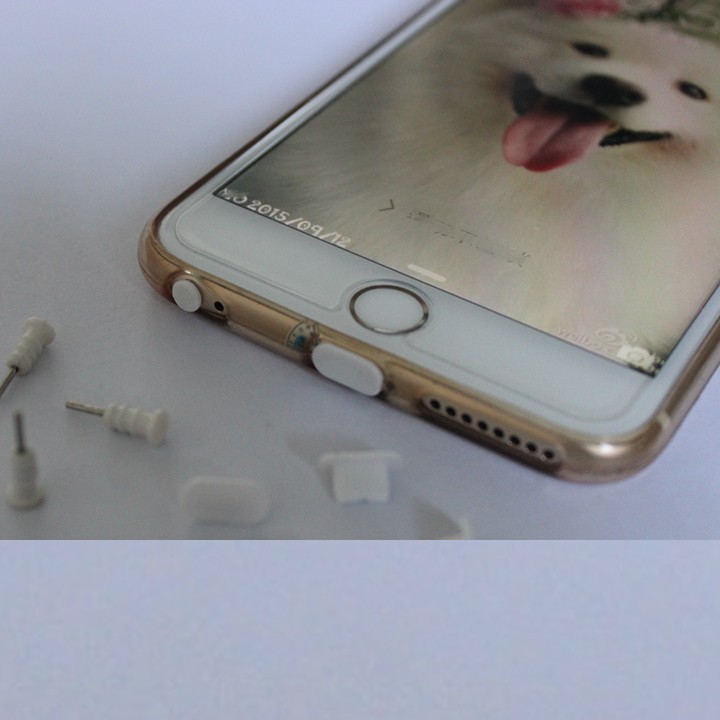 Bộ nút bịt chân sạc và nút bịt tai nghe 2 in 1 kiêm que lấy sim tiện dụng