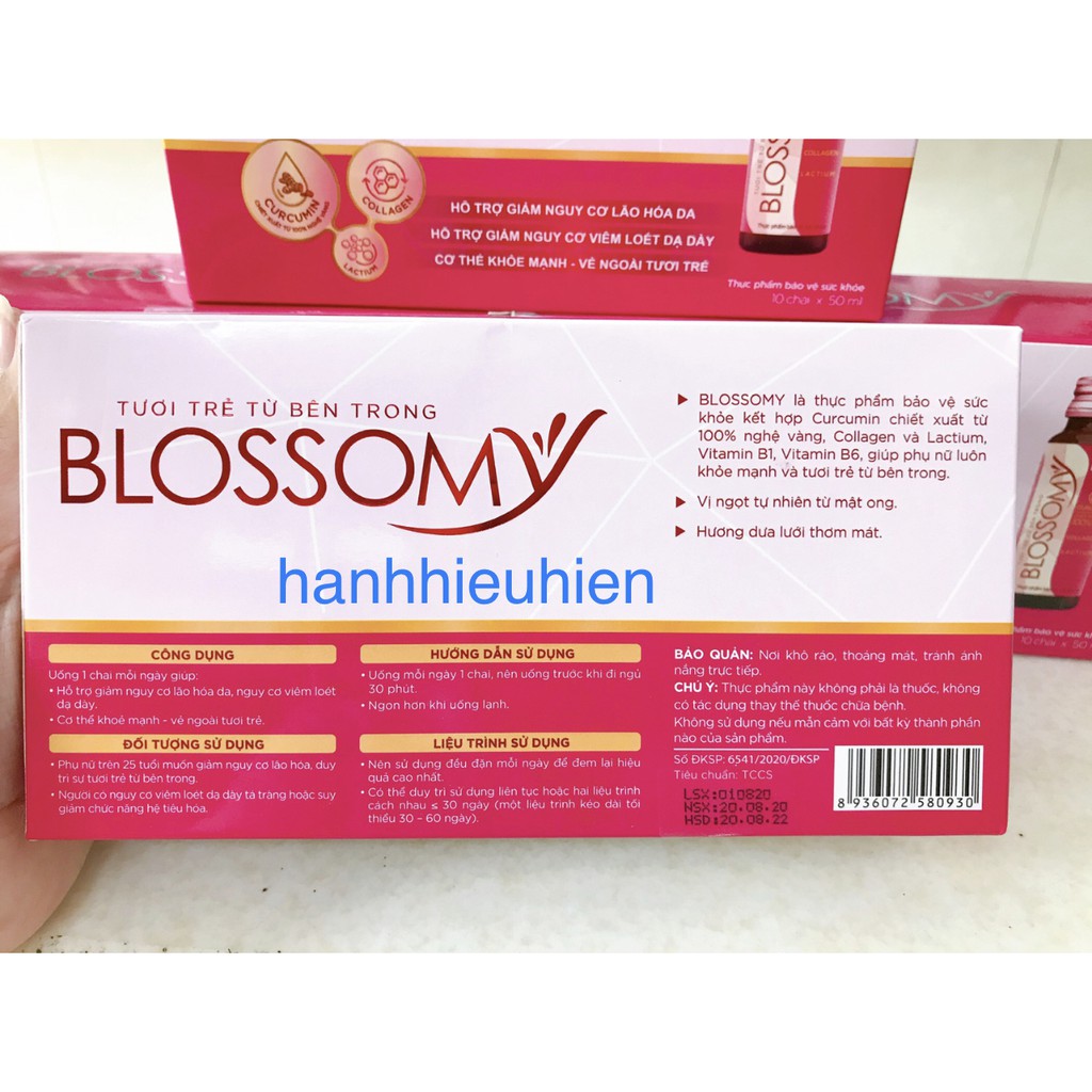 Collagen Blossomy - sáng da, khoẻ dạ dày - Hộp 10 chai | BigBuy360 - bigbuy360.vn