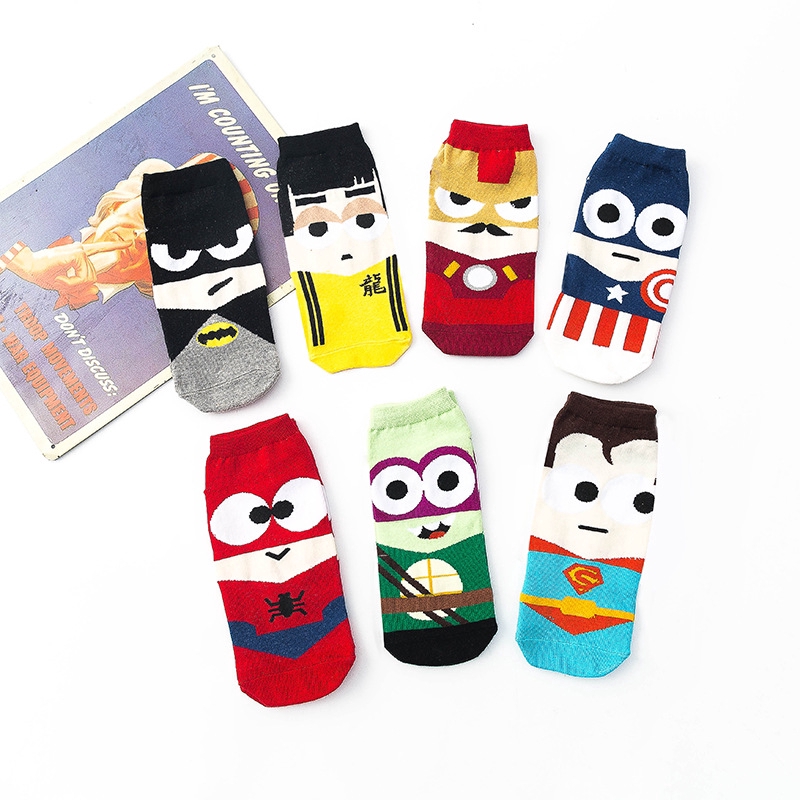 Ins Style Hot Women Cute Cartoon Print Daily Casual Sock