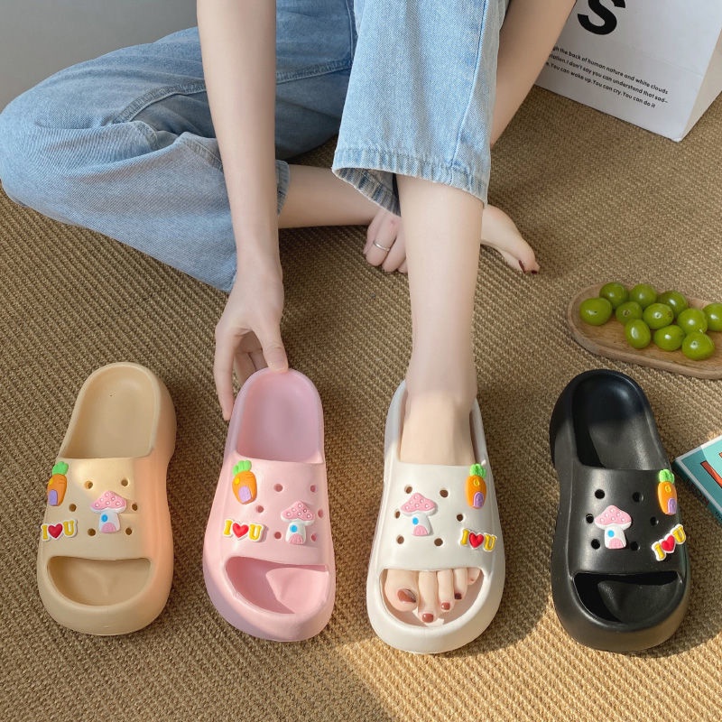 Dép Xỏ Ngón Đế Dày Chống Trượt Thời Trang Mùa Hè Cho Nữ