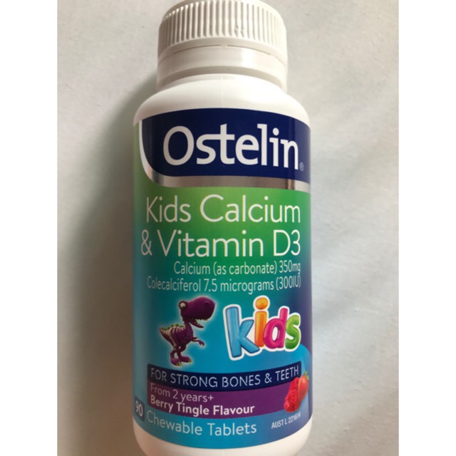 Ostelin kids calcium & vitamin D3 90 chewable