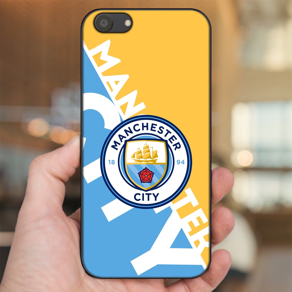 Ốp lưng Oppo A83 viền đen in hình Manchester City MC