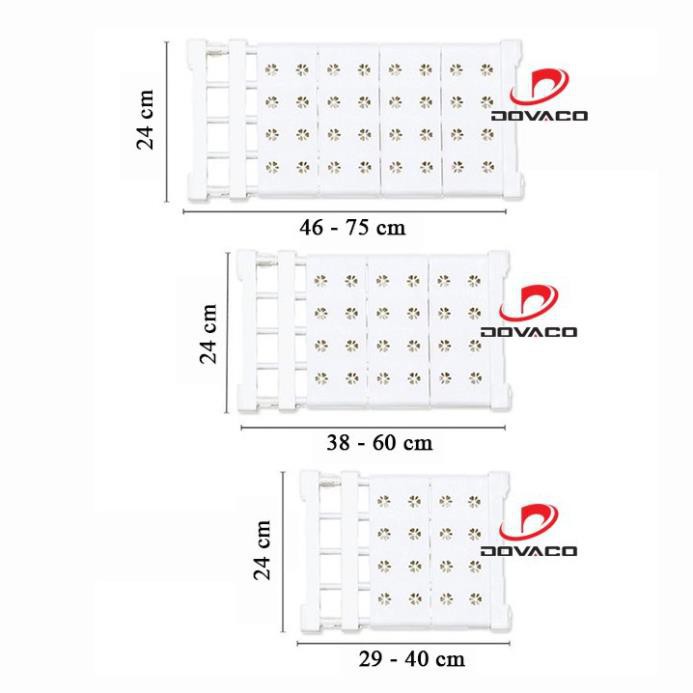 Kệ đa năng chia ngăn không cần khoan bắt vít 29-40cm