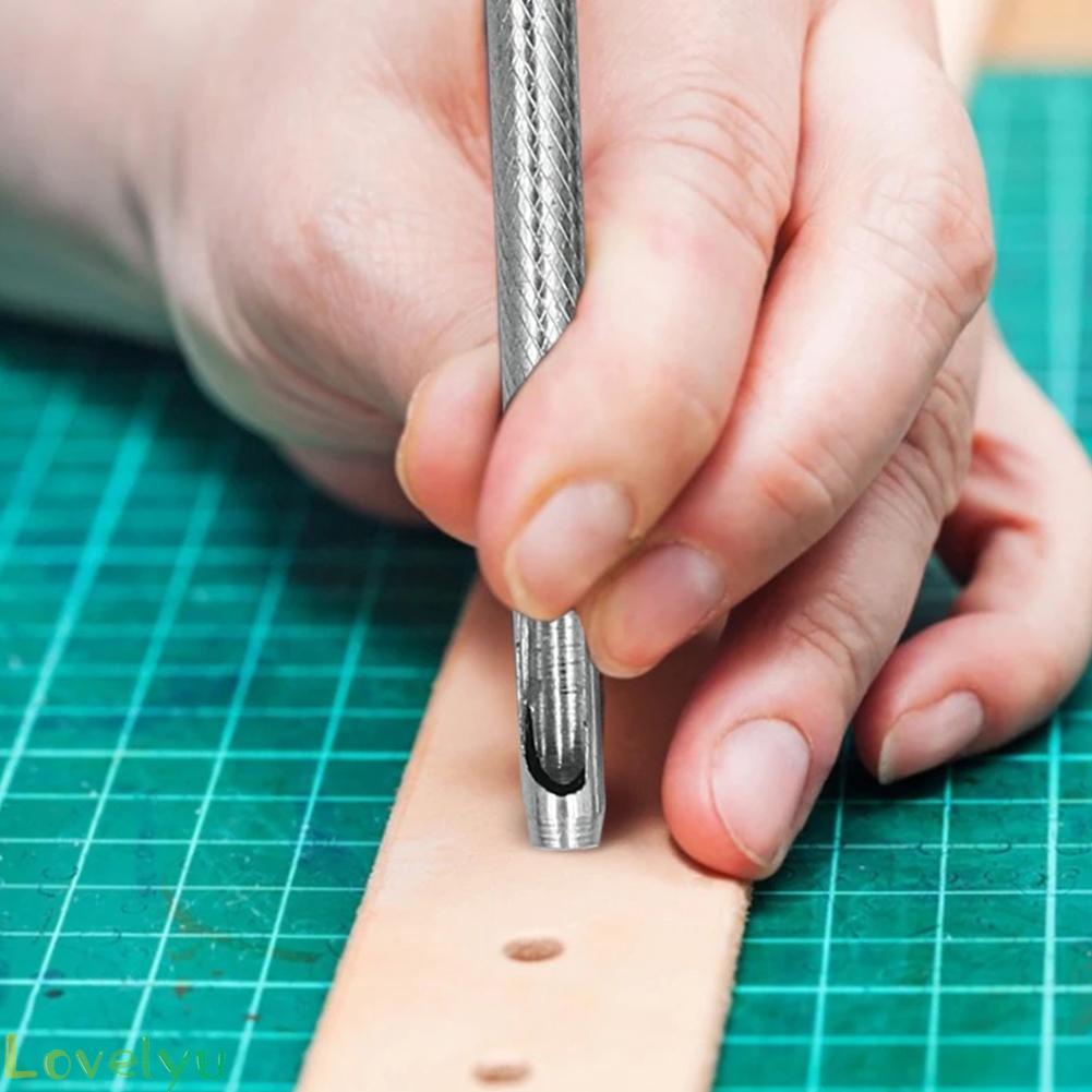 ◀READY▶4Pcs/Lot Leather Round Shape Hole Punch Kit Belt Watch Band Hollow DIY Tools# Good Quality