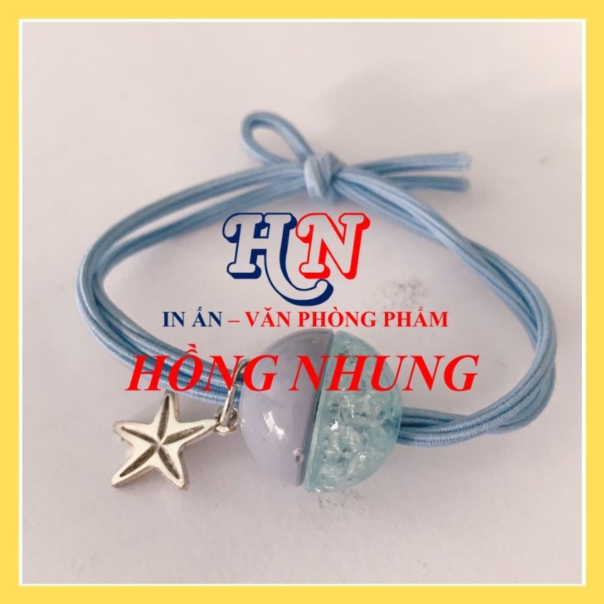 Dây Thun Cột Tóc Siêu Dễ Thương, Phong Cách Hàn Quốc, Màu Sắt Xinh Tươi