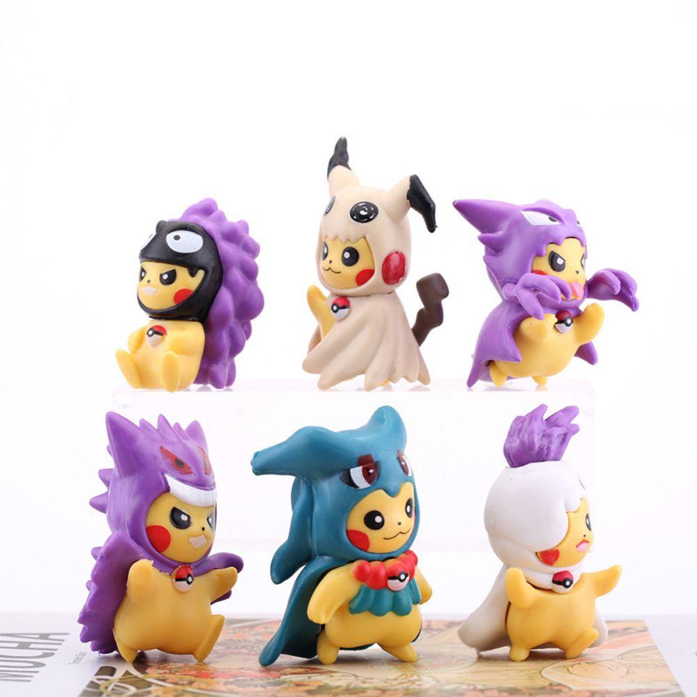 Mô Hình Pikachu Cosplay Cỡ 4-8CM