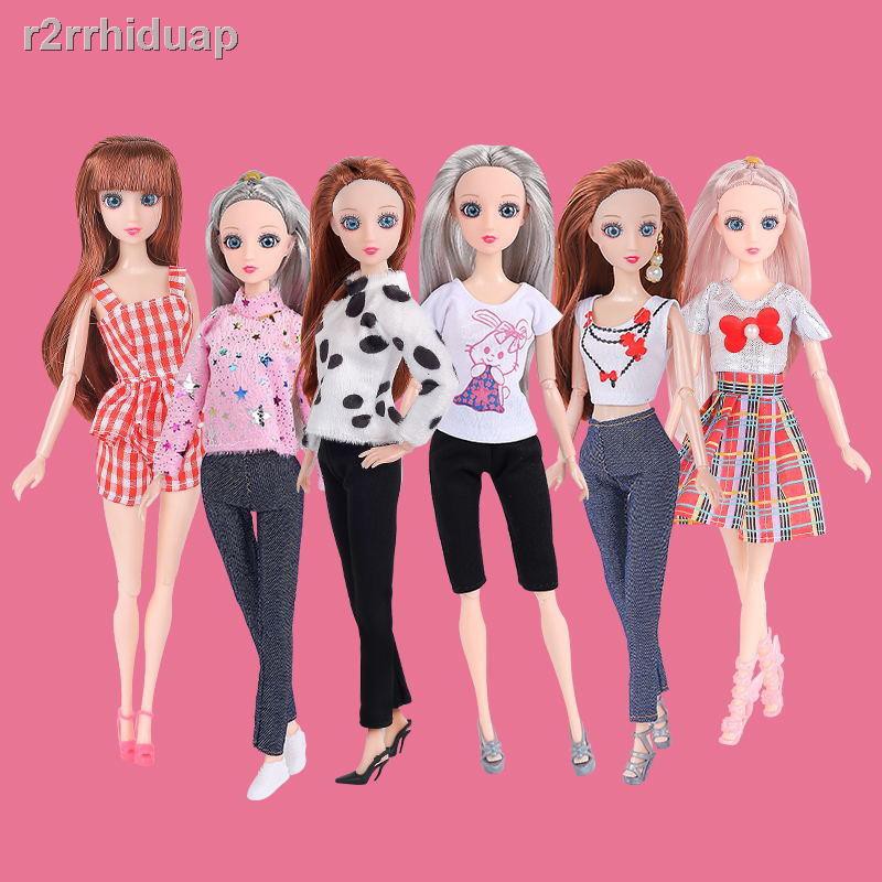 Bộ quà tặng búp bê Barbie Gói Công chúa cô gái ăn mặc cho Giày Khớp có thể di chuyển
