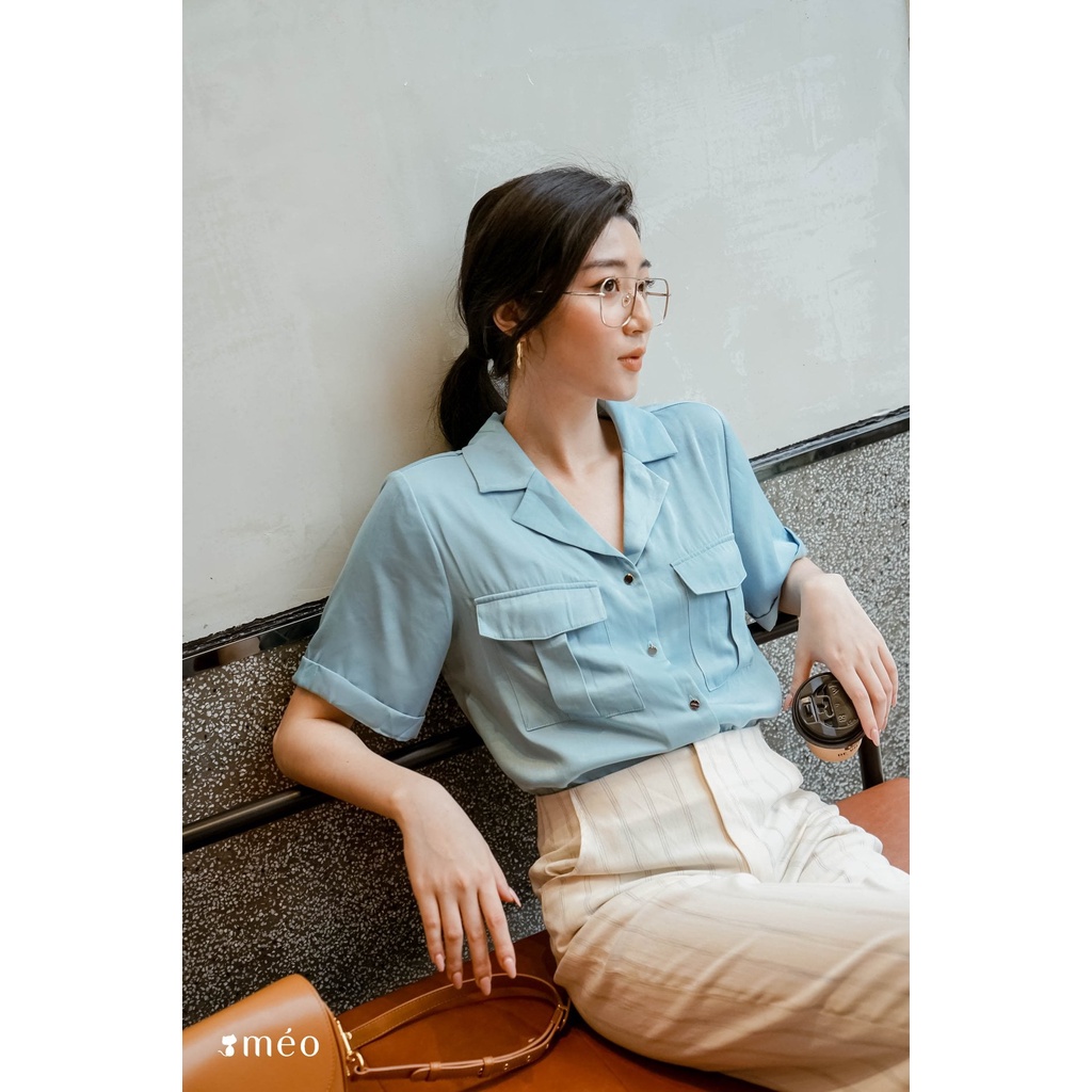 Áo sơ mi trơn basic nhiều màu Méo shop | BigBuy360 - bigbuy360.vn