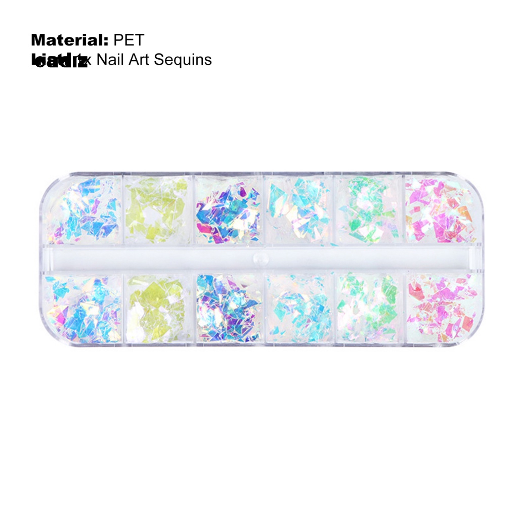 Hộp Sequin Lấp Lánh Nhiều Màu Sắc Dùng Trang Trí Móng Nghệ Thuật DIY