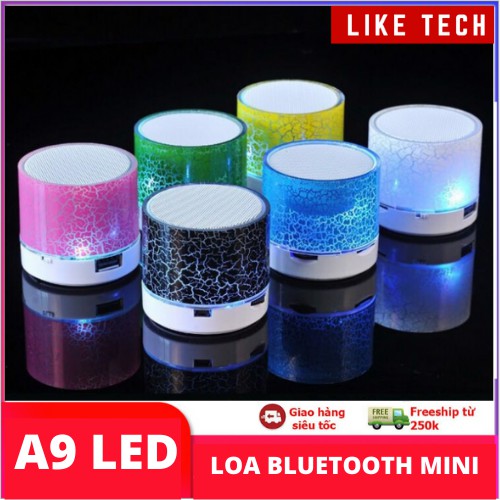 Loa Bluetooth không dây mini có đèn LED nhiều màu ( Bảo Hành 1 đổi 1 )