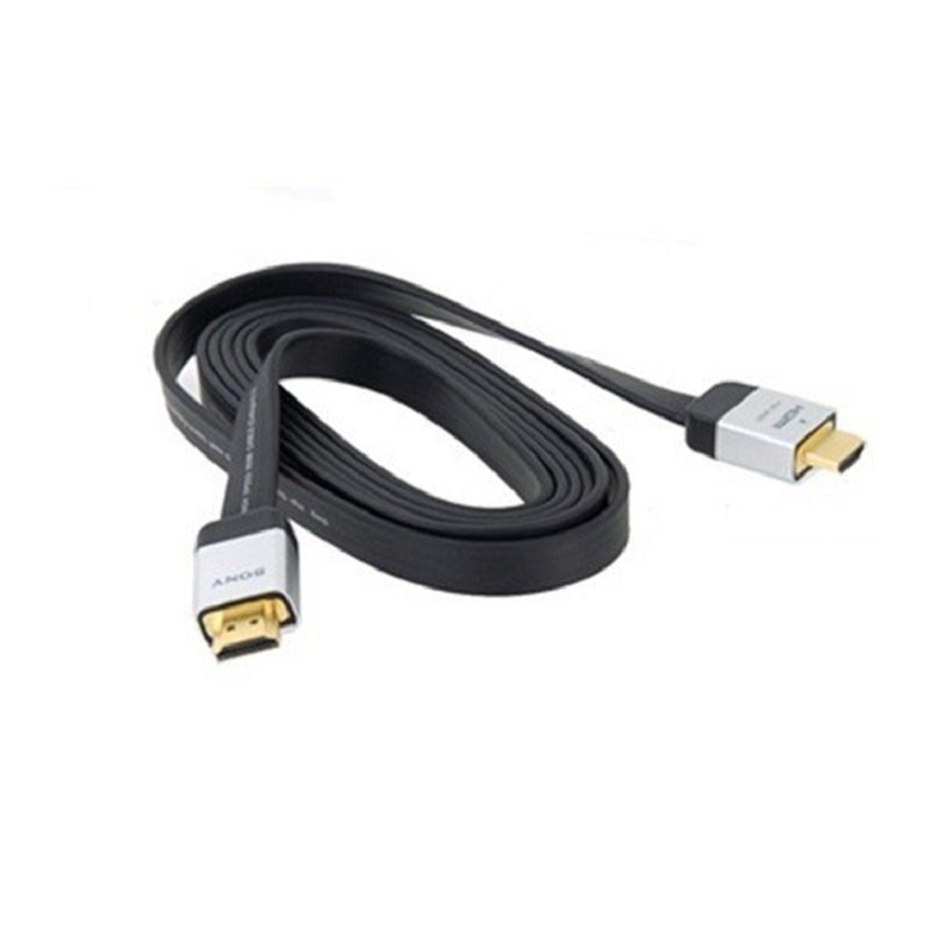 Dây Cáp HDMI Sony 10m dẹt đen-Dây cáp kết nối cổng HDMI 2 đầu tốt chống nhiễu xịn chất lượng cao giá rẻ