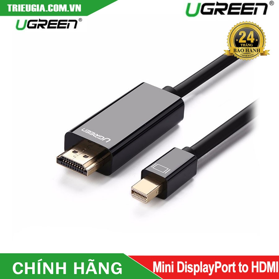 Cáp Mini DisplayPort To HDMI Dài 1,5M Chính Hãng Ugreen 10450