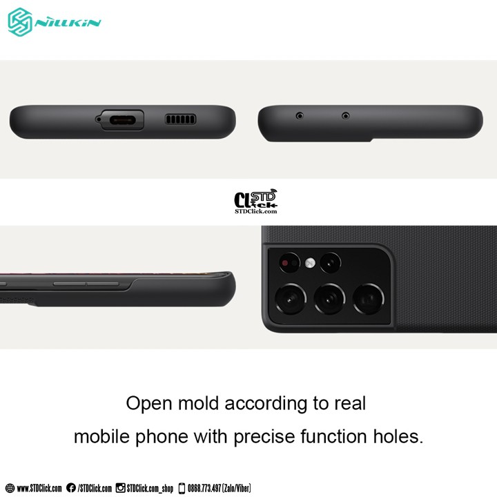 ỐP LƯNG SAMSUNG GALAXY S21 ULTRA NILLKIN NHỰA CỨNG CHÍNH HÃNG