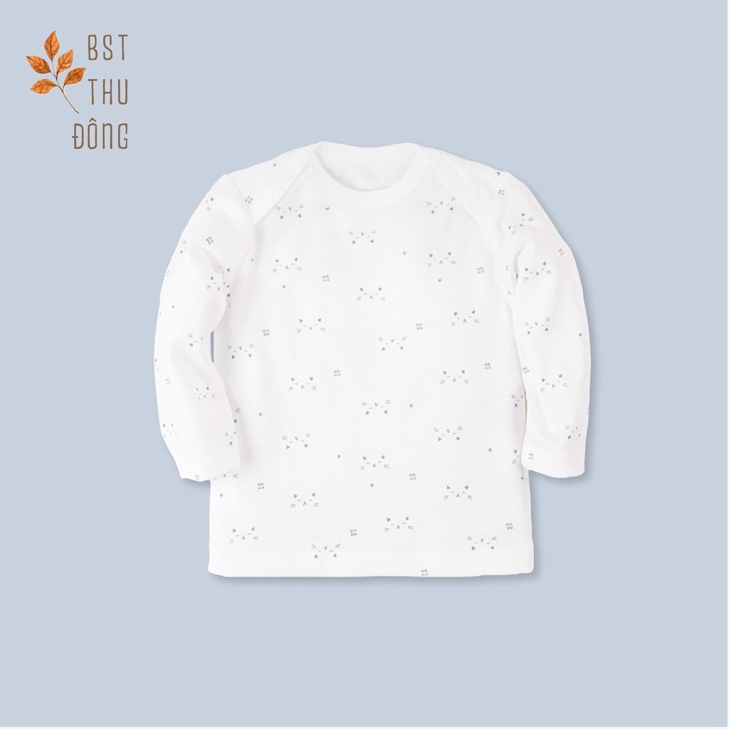 Áo Sơ Sinh Thu Đông, Cổ Chồm MIOMIO - Cho Bé Trai, Bé Gái , Vải Interlock Cotton