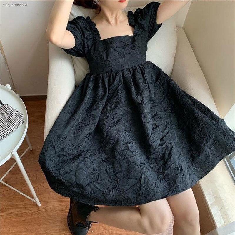Đầm xòe dáng baby doll buộc nơ hở lưng chất xốp dáng siêu xinh YCTSHOP 001068