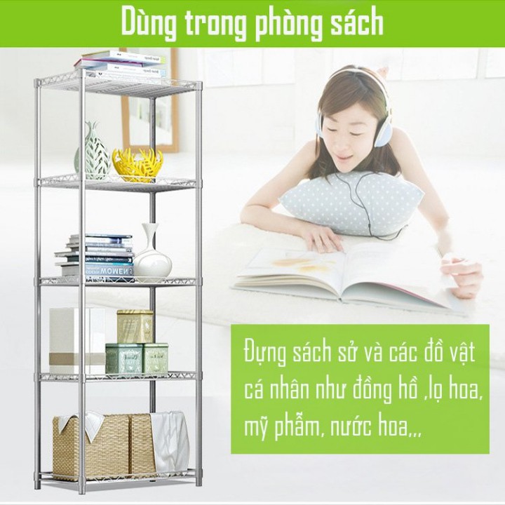 Kệ 5 Tầng Để Đồ Nhà Bếp - Chịu Lực Tốt - Có Thể Điều Chỉnh Kích Thước