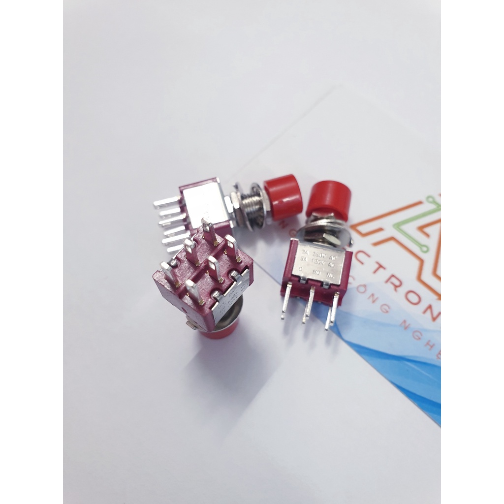 Nút nhấn nhả 6 chân 2A 250VAC