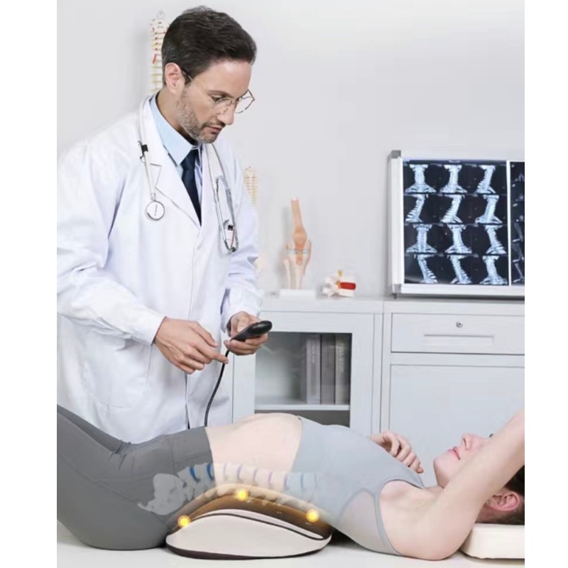 Máy massage lưng cột sống JB-3033 💯FREESHIP💯 Đệm massage mát xa lưng có điều khiển 9 chế độ sưởi ấm xung điện khí nén