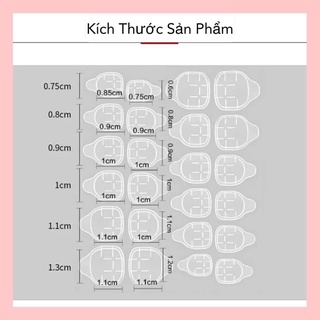 Miếng dán móng silicon - keo dán móng giả tạm thời ( loại 24 miếng dán)