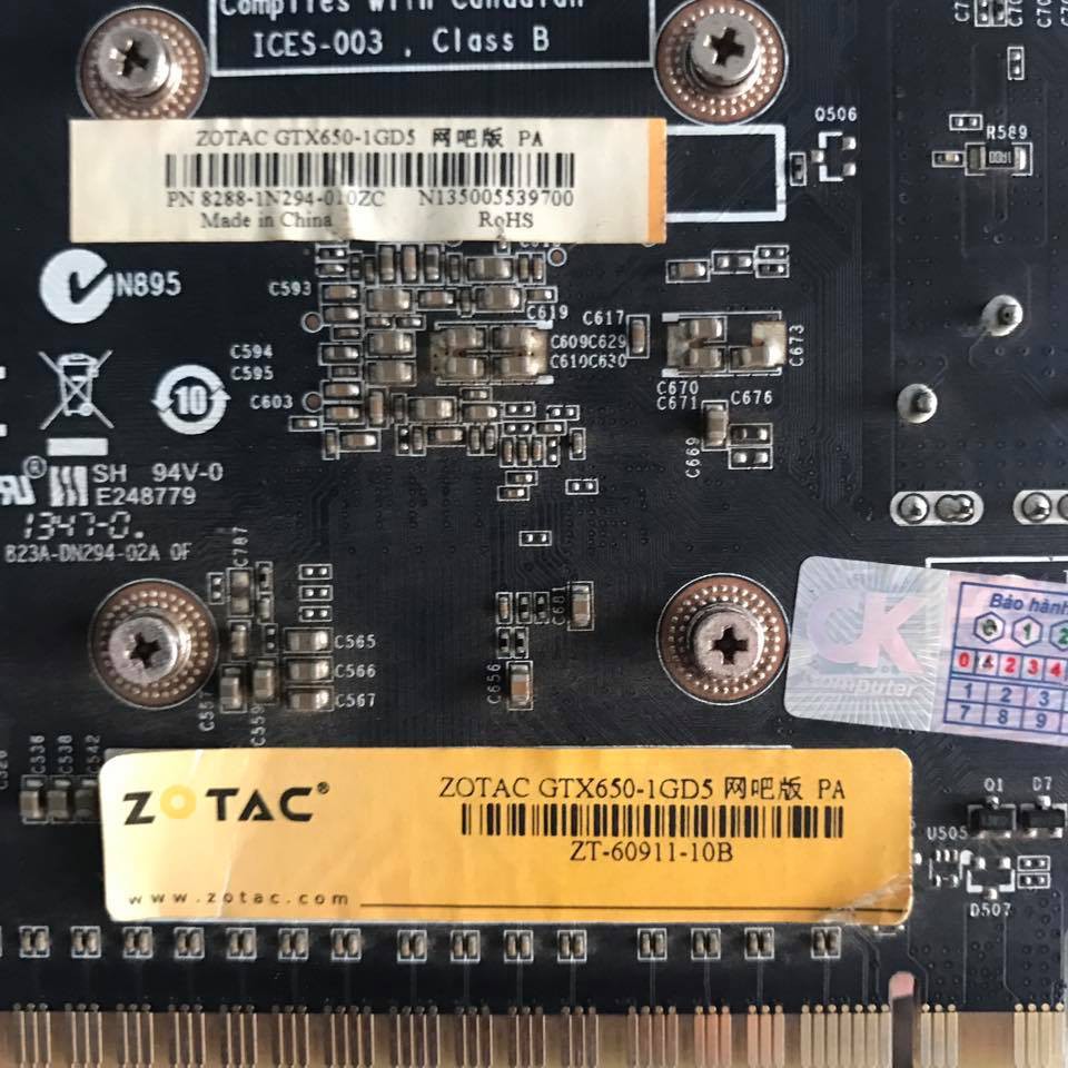 VGA GTX650 ZOTAC 1GB/D5 | BigBuy360 - bigbuy360.vn