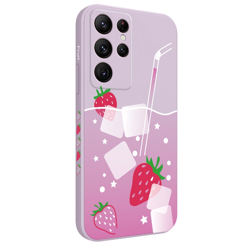 Ốp Điện Thoại Họa Tiết Nước Uống Mùa Hè Cho samsung galaxy s23 s22 fe ultra plus