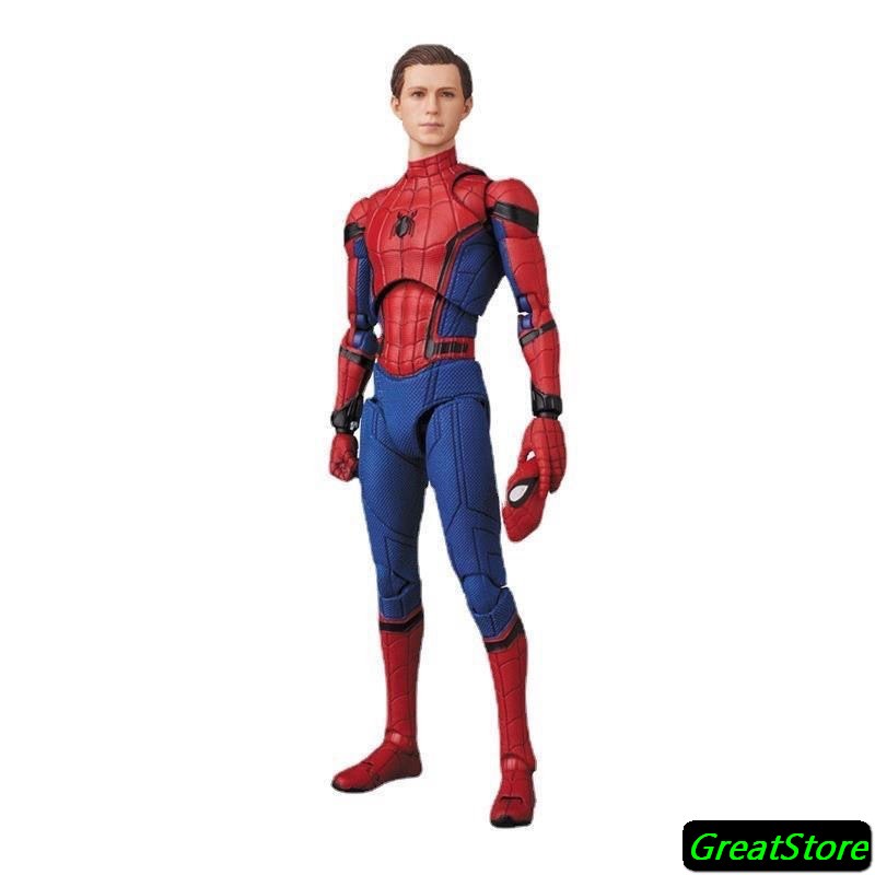 Mô hình nhân vật spider man Far From Home upgaded Suit FIGMA FIGURE MAF 113 AVENGERS cử động được 15cm