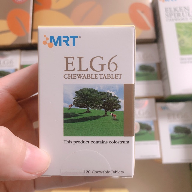 THỰC PHẨM BVSK MRT ELG6 CHEWABLE TABLET, SỮA NON WIN IG6 ELKEN 120 VIÊN