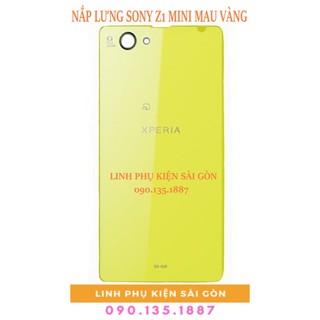 Nắp lưng sony z1 mini mau vàng