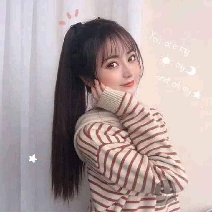 Tóc giả nữ cột đuôi CAO CẤP. Tóc thẳng dài nữ tính. Dài 45 cm, 55 cm, 65 cm chất lượng cao